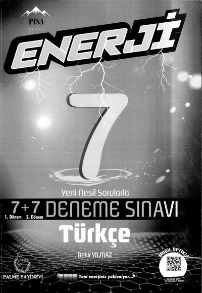ENERJİ 7+7 DENEME SINAVI TÜRKÇE YKS Fotokopi