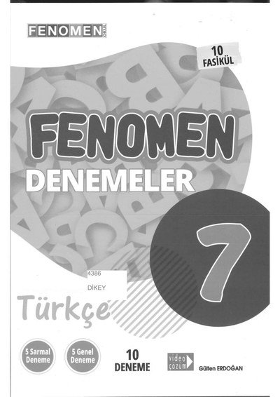 FENOMEN DENEMELER TÜRKÇE 10 DENEME YKS Fotokopi
