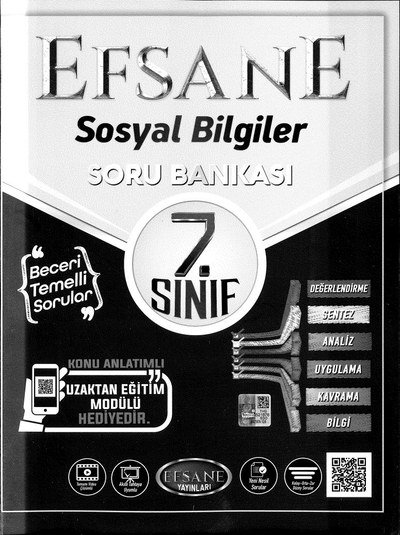 EFSANE SOSYAL BİLGİLER SORU BANKASI YKS Fotokopi