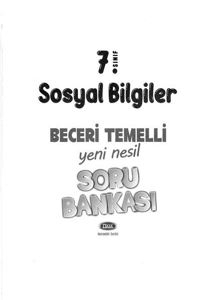 SOSYAL BİLGİLER BECERİ TEMELLİ SORU BANKASI YKS Fotokopi