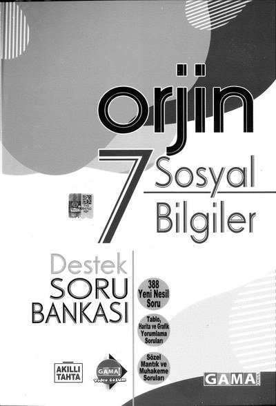 ORJİN SOSYAL BİLGİLER SORU BANKASI YKS Fotokopi