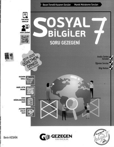 SOSYAL BİLGİLER SORU GEZEGENİ YKS Fotokopi