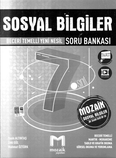 SOSYAL BİLGİLER BECERİ TEMELLİ SORU BANKASI YKS Fotokopi