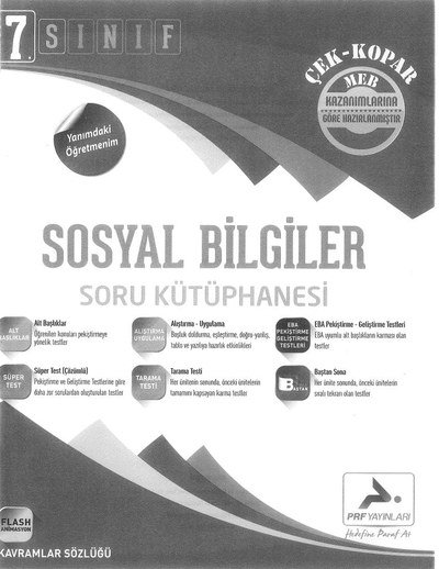 SOSYAL BİLGİLER SORU KÜTÜPHANESİ YKS Fotokopi