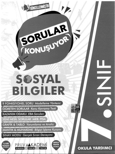 SORULAR KONUŞUYOR SOSYAL BİLGİLER YKS Fotokopi