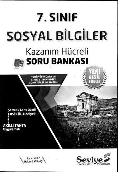 SOSYAL BİLGİLER KAZANIM HÜCRELİ SORU BANKASI YKS Fotokopi