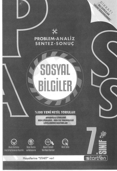 PROBLEM ANALİZ SENTEZ SONUÇ SOSYAL BİLGİLER YKS Fotokopi