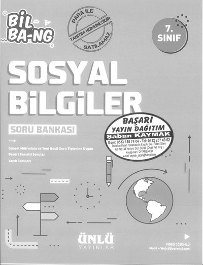 SOSYAL BİLGİLER SORU BANKASI BİL BA-NG YKS Fotokopi
