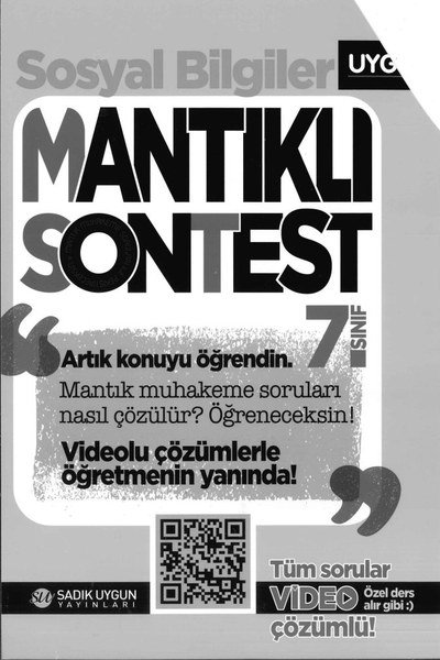 SOSYAL BİLGİLER MANTIKLI SON TEST YKS Fotokopi