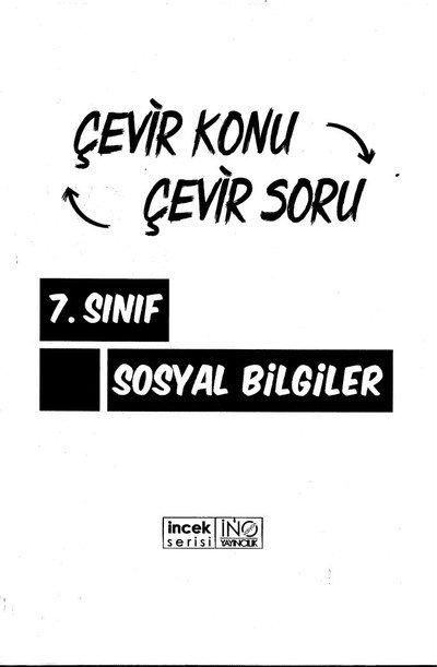 ÇEVİR KONU ÇEVİR SORU SOSYAL BİLGİLER YKS Fotokopi