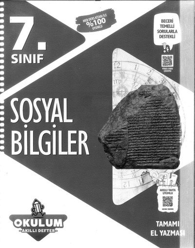 SOSYAL BİLGİLER OKULUM AKILLI DEFTER YKS Fotokopi