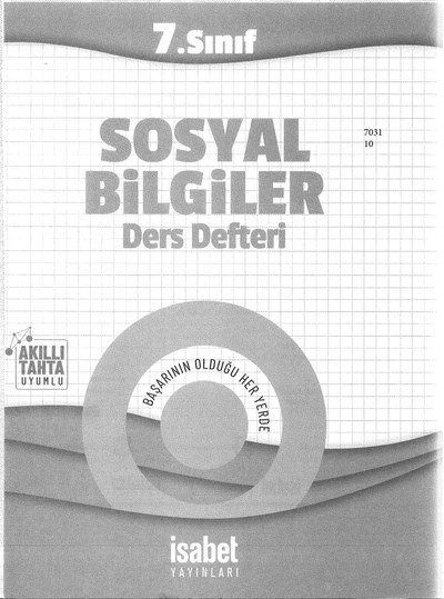 SOSYAL BİLGİLER DERS DEFTERİ YKS Fotokopi