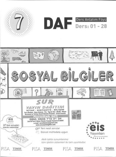 SOSYAL BİLGİLER DERS ANLATIM FÖYÜ YKS Fotokopi