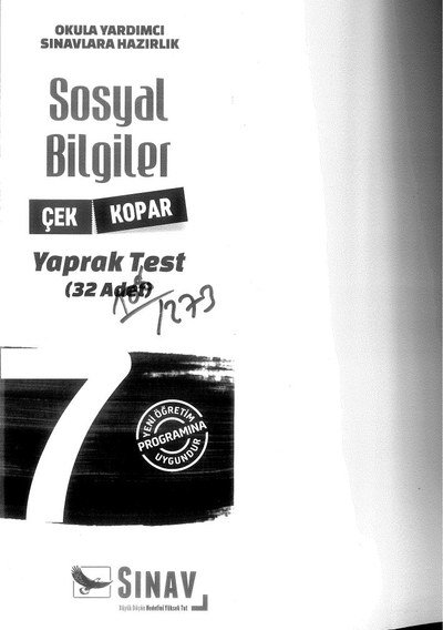 SOSYAL BİLGİLER YAPRAK TEST 32 ADET YKS Fotokopi