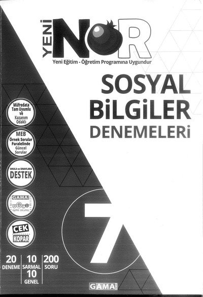 SOSYAL BİLGİLER DENEMELERİ YKS Fotokopi