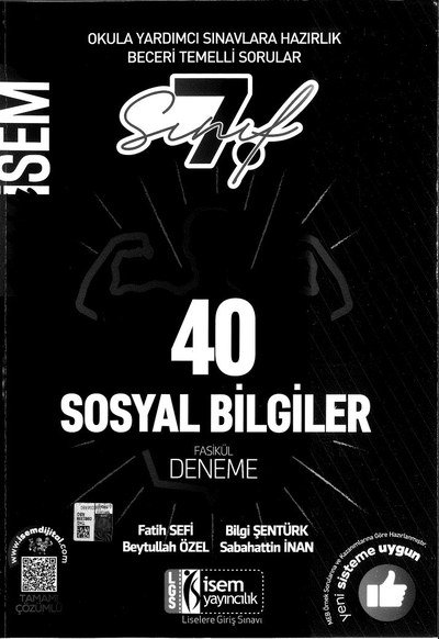 40 SOSYAL BİLGİLER FASİKÜL DENEME YKS Fotokopi