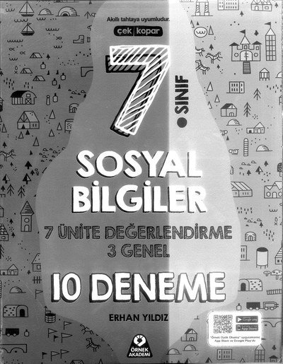 SOSYAL BİLGİLER 7 ÜNİTE DEĞERLENDİRME 10 DENEME YKS Fotokopi
