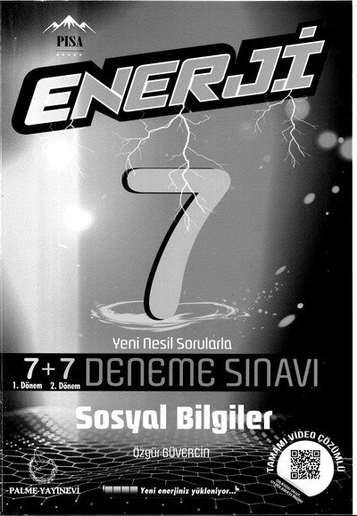 ENERJİ 7+7 DENEME SINAVI SOSYAL BİLGİLER YKS Fotokopi