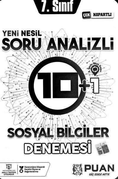 YENİ NESİL SORU ANALİZİ SOSYAL BİLGİLER DENEMESİ YKS Fotokopi