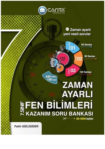 ZAMAN AYARLI FEN BİLİMLERİ KAZANIM SORU BANKASI YKS Fotokopi