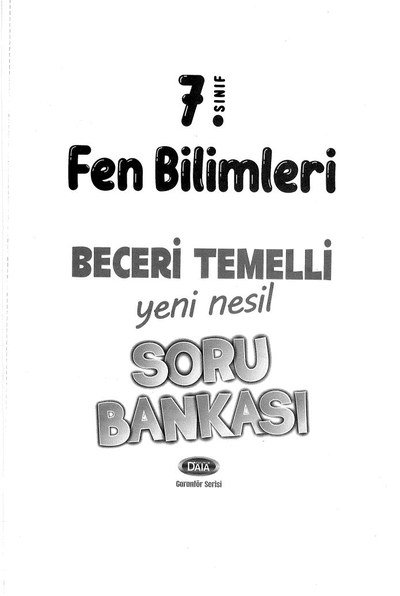 FEN BİLİMLERİ YENİ NESİL SORU BANKASI YKS Fotokopi