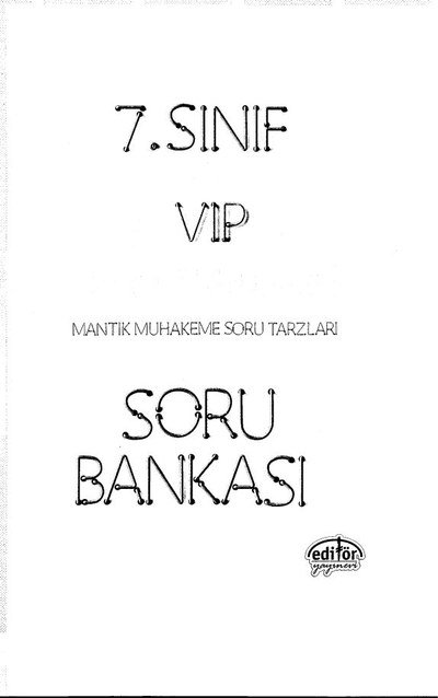 VIP SORU BANKASI FEN BİLİMLERİ YKS Fotokopi