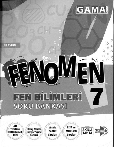 FENOMEN FEN BİLİMLERİ SORU BANKASI YKS Fotokopi