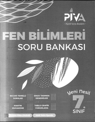 FEN BİLİMLERİ SORU BANKASI YKS Fotokopi