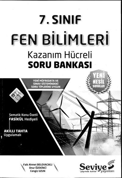 FEN BİLİMLERİ KAZANIM HÜCRELİ SORU BANKASI YKS Fotokopi