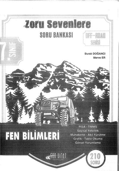 ZORU SEVENLERE SORU BANKASI FEN BİLİMLERİ YKS Fotokopi