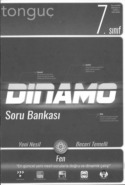 DİNAMO SORU BANKASI FEN BİLİMLERİ YKS Fotokopi