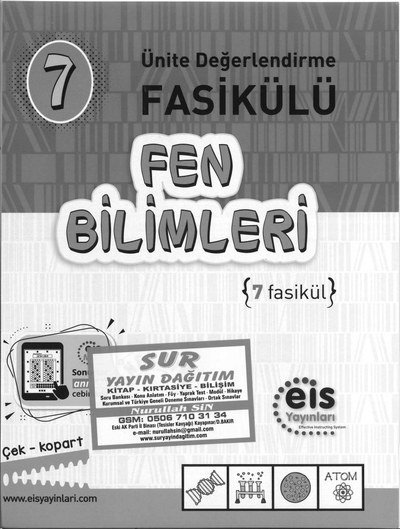 FEN BİLİMLERİ 7 FASİKÜL YKS Fotokopi