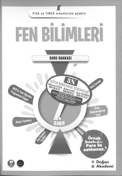 FEN BİLİMLERİ SORU BANKASI YKS Fotokopi