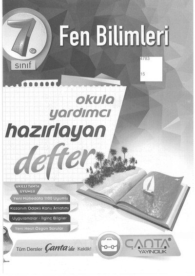 FEN BİLİMLERİ OKULA YARDIMCI HAZIRLAYAN DEFTER YKS Fotokopi