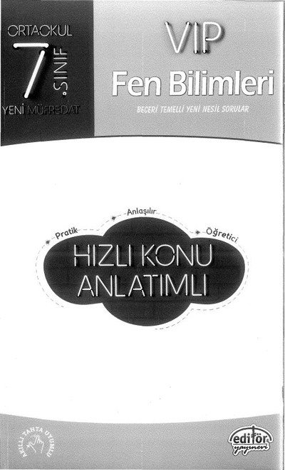 VIP FEN BİLİMLERİ HIZLI KONU ANLATIMLI YKS Fotokopi