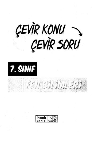 ÇEVİR KONU ÇEVİR SORU FEN BİLİMLERİ YKS Fotokopi