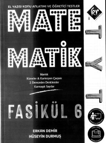 MATEMATİK FASİKÜL 6 (EL YAZISI KONU ANLATIMI VE ÖĞRETİCİSİ TESTLER) YKS Fotokopi