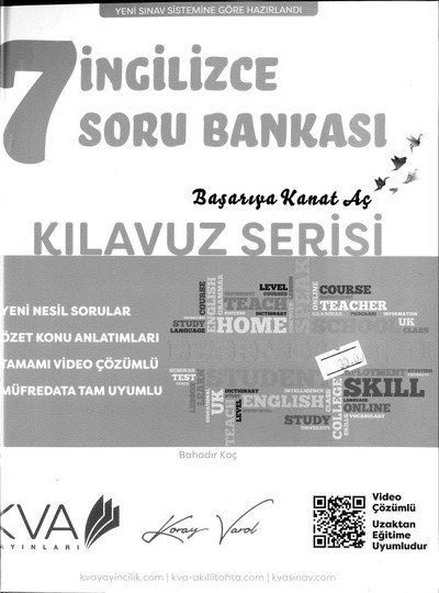 İNGİLİZCE SORU BANKASI KILAVUZ SERİSİ YKS Fotokopi
