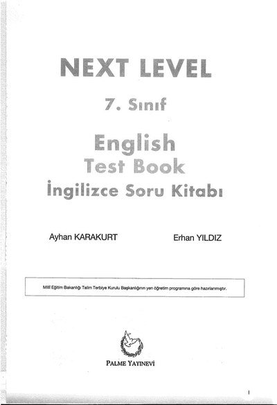 NEXT LEVEL ENGLISH TEST BOOK İNGİLİZCE SORU KİTABI YKS Fotokopi