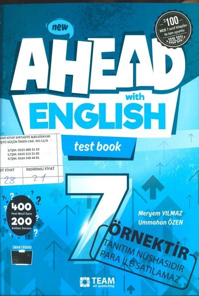 AHEAD WITH ENGLISH TEST BOOK YKS Fotokopi