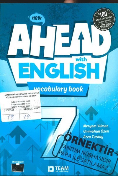 AHEAD WITH ENGLISH VOCABULARY BOOK YKS Fotokopi