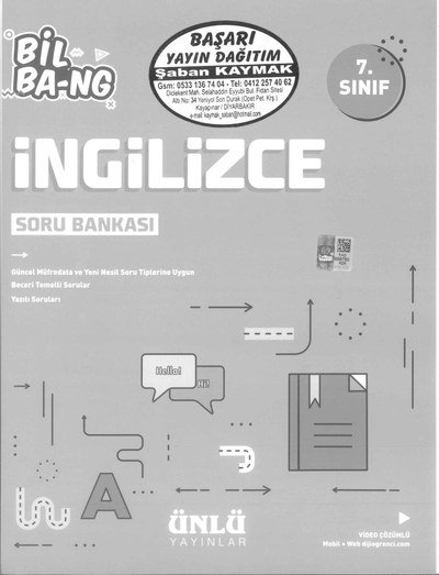 İNGİLİZCE SORU BANKASI BİL BA-NG YKS Fotokopi