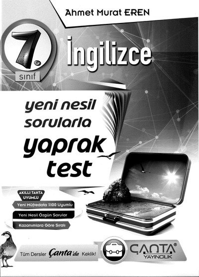 İNGİLİZCE YENİ NESİL SORULARLA YAPRAK TEST YKS Fotokopi