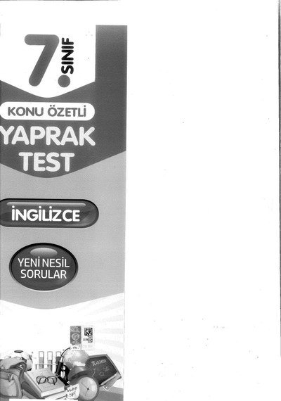 KONU ÖZETLİ YAPRAK TEST İNGİLİZCE YKS Fotokopi