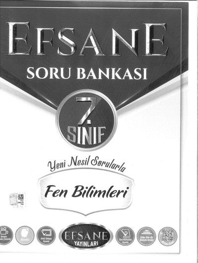 EFSANE SORU BANKASI YENİ NESİL SORULARLA FEN BİLİMLERİ YKS Fotokopi