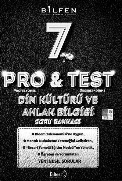 PRO & TEST DİN KÜLTÜRÜ VE AHLAK BİLGİSİ SORU BANKASI YKS Fotokopi