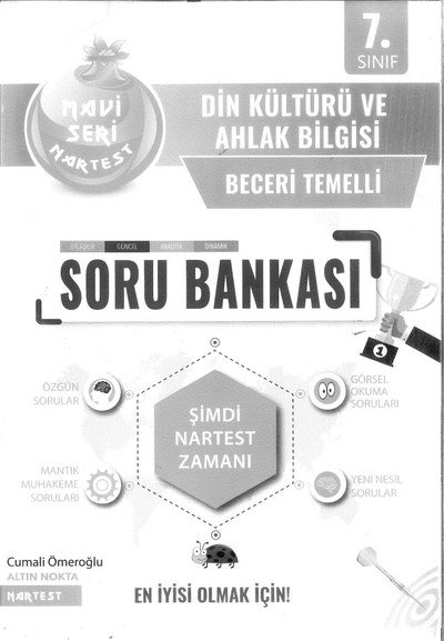 DİN KÜLTÜRÜ VE AHLAK BİLGİSİ BECERİ TEMELLİ SORU BANKASI YKS Fotokopi
