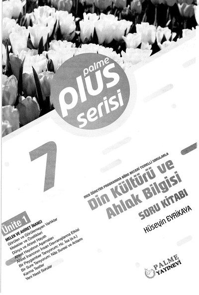 PLUS SERİSİ DİN KÜLTÜRÜ VE AHLAK BİLGİSİ SORU KİTABI YKS Fotokopi