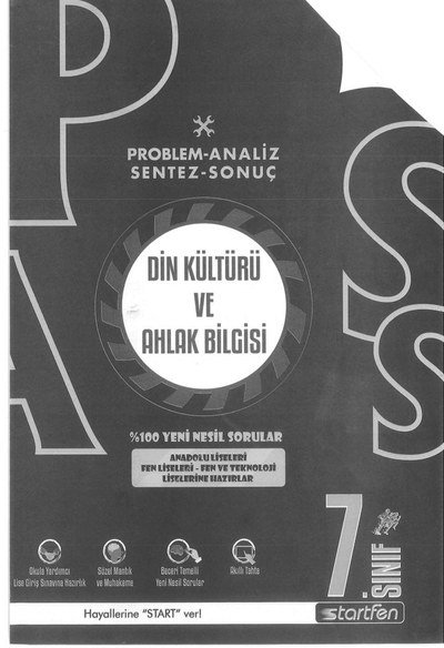 DİN KÜLTÜRÜ VE AHLAK BİLGİSİ %100 YENİ NESİL SORULAR YKS Fotokopi