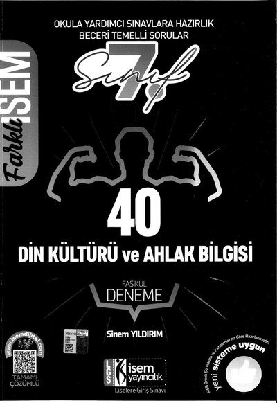 DİN KÜLTÜRÜ VE AHLAK BİLGİSİ FASİKÜL DENEME YKS Fotokopi